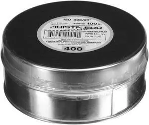 Arista EDU Ultra 400 B&W Negative Film, 35mm Roll Film, 100' Roll #190410