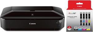Canon Pixma iX6820 Wireless Inkjet Business Printer, w/CLI-251 4 Ink Combo Pack