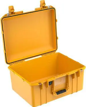 Pelican 1557AirNF Hard Carry Case with Liner, No Foam, Yellow #015570-0011-240
