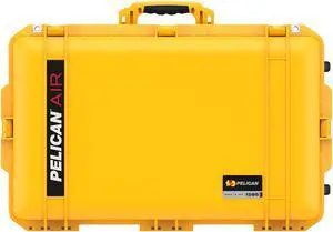 Pelican 1595 Air Wheeled Waterproof Hard Case without Foam Insert, Yellow
