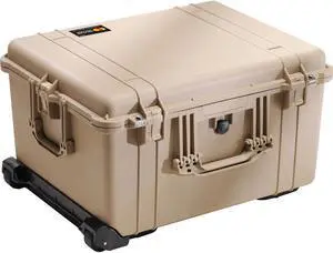 Pelican 1620 Watertight Hard Case with Wheels without Foam, Desert Tan