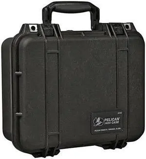 Pelican 1400 Watertight Hard Case with Foam Insert - Black #1400-000-110