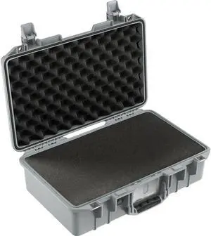Pelican 1485AirWF Hard Carry Case with Foam Insert, Silver #014850-0001-180