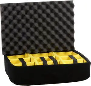 Pelican 1505 Padded Divider Set for 1500 Cases, Yellow/Black #015000-4050-000