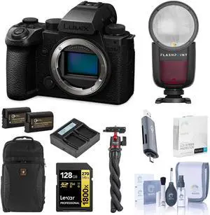 Panasonic Lumix S5 IIX Mirrorless Camera, Bundle with Accessory Kit