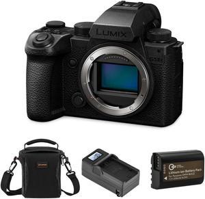 Panasonic Lumix S5 IIX Camera Bundle with Battery Smart Charger  Shoulder Bag