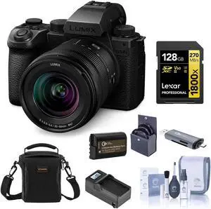 Panasonic Lumix S5 IIX Camera w/20-60mm f/3.5-5.6 Lens, Bundle w/Essentials Kit