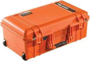 Pelican 1535 Air Wheeled Carry-On Case, No Foam, 2017, Orange #015350-0012-150