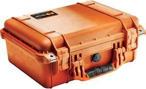 Pelican 1450 Watertight Hard Case with Foam Insert - Orange #1450-000-150
