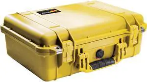 Pelican 1500 Watertight Hard Case with Foam Insert - Yellow #1500-000-240