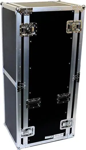 Deejay LED Fly Drive 33U Space Professional DJ Amplifier Case - 18" Body Depth