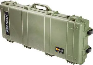 Pelican 1700 Travel Vault II Watertight Weapons Case with Foam Insert & Wheels - Desert Tan