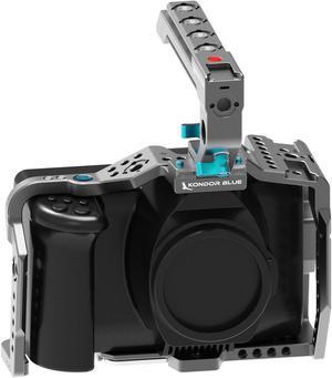 Kondor Blue Full Camera Cage w/Top Handle for Blackmagic Pocket 6KPro,Space Gray