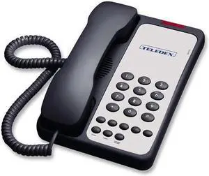 Teledex Opal 1005 Single Line Analog Corded Hotel Telephone, Black #OPL761391
