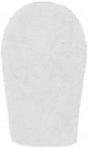 WindTech 1200 Series Windscreen, Inside Diameter .75" / 19mm - Off White #1202