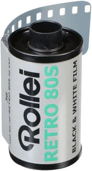 Rollei Retro 80S Black and White Negative Film (35mm Roll Film, 36 Exposures)