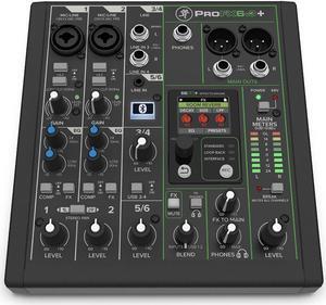 Mackie ProFX6v3+ 6-Ch Analog Mixer with Enhanced FX, USB Recording and Bluetooth