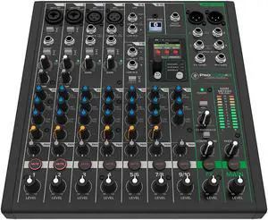 Mackie ProFX10v3+ 10-Channel Analog Mixer with Enhanced FX, USB Recording Modes and Bluetooth with Headphone & XLR Cable