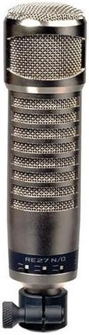 Electro-Voice RE27N/D Cardioid Variable-D Dynamic N/DYM Voiceover/Instrument Microphone with Internal Pop Filter, 45Hz-20000Hz, 150 Ohms Impedance