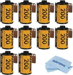 Kodak Kodacolor Gold 200 Negative Film ISO200, 24 Ex, USA 10-Pack #6033955 X10