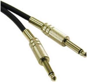 C2G Model 40065 6 ft. Pro-Audio 1/4in Male to 1/4in Male Cable Male to Male