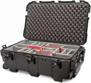 Nanuk 962 Wheeled Waterproof Hard Case with Padded Divider, Black #962S020BK0A0