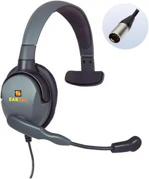 Eartec Max 4G Single-Ear Midweight Headset with Mic & 5-Pin XLR Male Connector