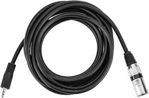 H&A 1/8" Male Mini-Jack to XLR Male Cable 10' #XSM-MM-10