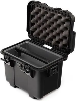 Nanuk T20 Top Loader Waterproof Hard Case with Plastic Tray and Dividers, Black