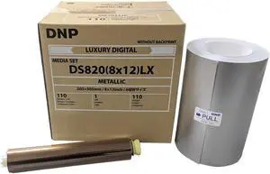 DNP DS820A Printer Luxury Media, 8x12" Metallic Roll, 1-Pack #DS8208X12LXMM