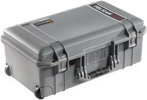 Pelican 1535 Air Wheeled Carry-On Case, No Foam, 2017, Silver #015350-0012-180