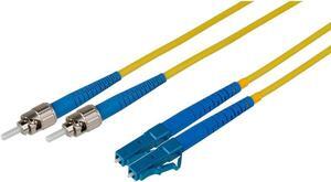 Camplex 1m/3.28' 9u/125u Singlemode Duplex ST to LC Patch Cable, Yellow