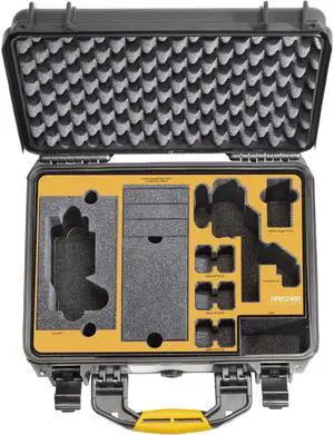 HPRC 2400 Hard Case with Foam Insert for Sony FX3, Black with Yellow Handle