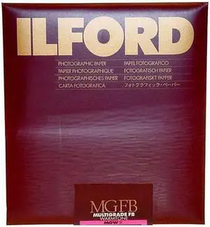 Ilford Multigrade FB Warmtone VC Enlarging Paper, Semi Matte, 5x7", 100 Sheets,