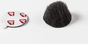 Rycote Overcovers Advanced, 5x 26mm Round Fur Discs, 25x 23mm Stickies, Black