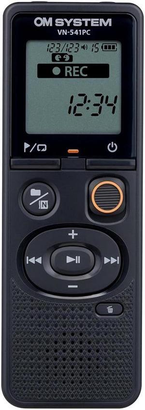 OM SYSTEM VN-541PC 4GB Digital Voice Recorder, Black #V420040BU000