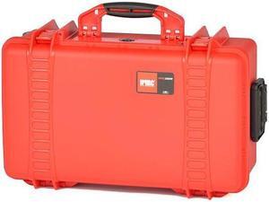 HPRC 2550WCUB Wheeled Resin Hard Case with Cubed Foam, Gray with Blue Handle