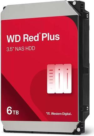 WD Red Plus 6TB 3.5" SATA III Internal NAS Hard Drive #WDBC9V0060HH1-WRSN