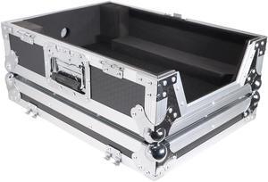 ProX XS-M12 ATA-300 Style Gig Ready Flight Case, 12" DJ Mixer, Silver on Black