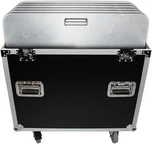 ProX XS-6XBP2424 Flight Road Case, Holds 6 Pieces 24"x24" Aluminum Base Plates