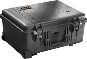 Pelican 1560 Watertight Wheeled Hard Case without Foam Insert, Black