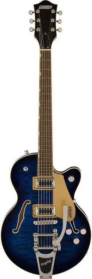Gretsch Gretsch G5655T-QM Electromatic Center Block Jr. Single-Cut Quilted Maple with Bigsby, Hudson Sky