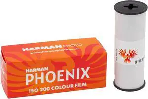 Harman Phoenix 200 Color Negative 120 Roll Film, 200 ISO, 36 Exposures #1182175