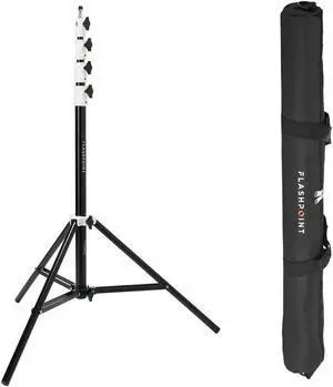 Flashpoint Pro Air-Cushioned Heavy-Duty Light Stand (White, 9.5') #FP-S-9-WH-V2