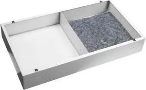 Lowell Manufacturing PC712 Surface-Mount Steel Backbox for 8" Speaker and 12" Analog Clock, White