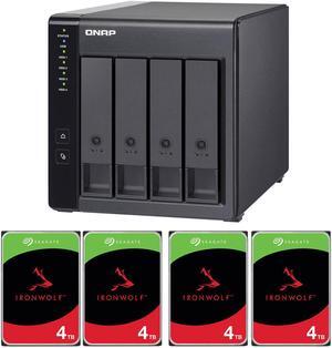 QNAP TR-004 4-Bay USB 3.2 Gen 1 RAID Expansion Enclosure, with 4x 4TB NAS HDD