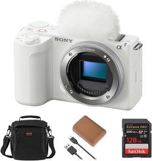Sony Alpha ZV-E10 II Mirrorless Camera, White with Essentials Kit #ZVE10M2W W