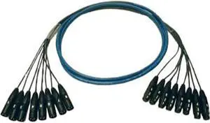Whirlwind 10' Medusa Multitrack 16-Ch XLRF to XLRM Fanout Snake Cable #MT16FM10