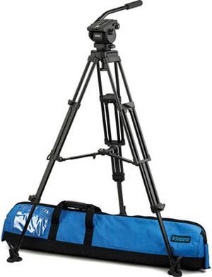 Vinten blue3 3-Section Al Tripod w/V4092-0001 2-Way Head, Mid Spreader, Black