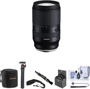 Tamron 17-70mm f/2.8 Di III-A VC RXD Lens for Fujifilm X Bundle with 67mm Filter Kit, Tripod, Camera Strap, Lens Case, Lens Cleaner